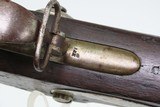 Antique U.S. SPRINGFIELD M1816 HEWES & PHILLIPS Conversion Musket w/BAYONET CIVIL WAR Era NICE 1863 “Bolster” Conversion - 15 of 25