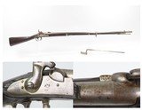 Antique U.S. SPRINGFIELD M1816 HEWES & PHILLIPS Conversion Musket w/BAYONET CIVIL WAR Era NICE 1863 “Bolster” Conversion - 1 of 25