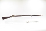 Antique U.S. SPRINGFIELD M1816 HEWES & PHILLIPS Conversion Musket w/BAYONET CIVIL WAR Era NICE 1863 “Bolster” Conversion - 2 of 25