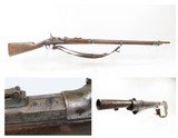 Antique BELGIAN Made ALBINI-BRAENDLIN Breech Loading CONVERSION Rifle SLING TACK DECORATED 1868 Dated NATIVE AMERICAN Decor