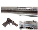 WORLD WAR 2 Third Reich GERMAN OCCUPIED Czech 7.65mm CZ M27 Pistol C&R WWII BOHMISCHE WAFFENFABRIK Barrel Address on SLIDE