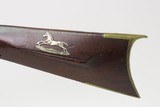 ENGRAVED Antique R. JENNINGS Half Stock Percussion HOMESTEAD/HUNTING Rifle
GAME GETTING .40 Caliber Rifle with ASHMORE LOCK - 24 of 25
