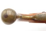 LIEGE PROOFED Mid-1800s Antique BRASS BARREL “Manstopper” PERCUSSION Pistol Lightly Engraved Impressive .69 Smoothbore 19th Century Sidearm - 9 of 20