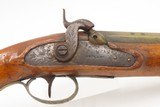 LIEGE PROOFED Mid-1800s Antique BRASS BARREL “Manstopper” PERCUSSION Pistol Lightly Engraved Impressive .69 Smoothbore 19th Century Sidearm - 4 of 20