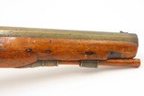 LIEGE PROOFED Mid-1800s Antique BRASS BARREL “Manstopper” PERCUSSION Pistol Lightly Engraved Impressive .69 Smoothbore 19th Century Sidearm - 3 of 20
