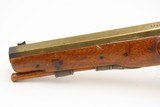 LIEGE PROOFED Mid-1800s Antique BRASS BARREL “Manstopper” PERCUSSION Pistol Lightly Engraved Impressive .69 Smoothbore 19th Century Sidearm - 16 of 20