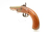 LIEGE PROOFED Mid-1800s Antique BRASS BARREL “Manstopper” PERCUSSION Pistol Lightly Engraved Impressive .69 Smoothbore 19th Century Sidearm - 20 of 20