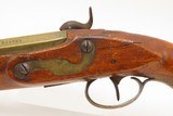 LIEGE PROOFED Mid-1800s Antique BRASS BARREL “Manstopper” PERCUSSION Pistol Lightly Engraved Impressive .69 Smoothbore 19th Century Sidearm - 17 of 20