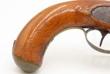 LIEGE PROOFED Mid-1800s Antique BRASS BARREL “Manstopper” PERCUSSION Pistol Lightly Engraved Impressive .69 Smoothbore 19th Century Sidearm - 5 of 20