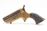 CASED & ENGRAVED Antique CIVIL WAR Era C. SHARPS .22 PEPPERBOX Wild West 1859-74 Model 1 Pocket RIVERBOAT GAMBLER Revolver - 10 of 14