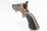 CASED & ENGRAVED Antique CIVIL WAR Era C. SHARPS .22 PEPPERBOX Wild West 1859-74 Model 1 Pocket RIVERBOAT GAMBLER Revolver - 14 of 14