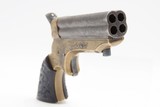 CASED & ENGRAVED Antique CIVIL WAR Era C. SHARPS .22 PEPPERBOX Wild West 1859-74 Model 1 Pocket RIVERBOAT GAMBLER Revolver - 13 of 14