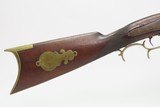 1860s mfg. Lock Haven, PA. Antique J. HARDER Half Stock Percussion HOMESTEAD Rifle GAME GETTING .40 Caliber Rifle with SET TRIGGER and PATCHBOX - 6 of 24
