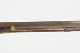 1860s mfg. Lock Haven, PA. Antique J. HARDER Half Stock Percussion HOMESTEAD Rifle GAME GETTING .40 Caliber Rifle with SET TRIGGER and PATCHBOX - 4 of 24