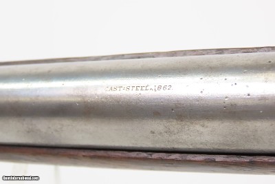 CIVIL WAR Antique U.S. BURNSIDE Percussion SADDLE RING CAVALRY CARBINE .54RHODE ISLAND Manufactured CAVALRY BREECH LOADER - Image 22 of 23