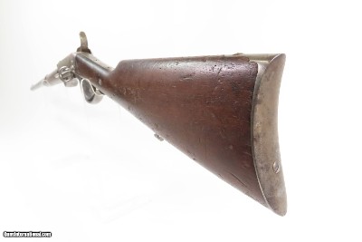 CIVIL WAR Antique U.S. BURNSIDE Percussion SADDLE RING CAVALRY CARBINE .54RHODE ISLAND Manufactured CAVALRY BREECH LOADER - Image 23 of 23