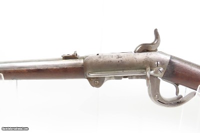 CIVIL WAR Antique U.S. BURNSIDE Percussion SADDLE RING CAVALRY CARBINE .54RHODE ISLAND Manufactured CAVALRY BREECH LOADER - Image 20 of 23