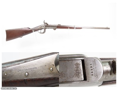 CIVIL WAR Antique U.S. BURNSIDE Percussion SADDLE RING CAVALRY CARBINE .54
RHODE ISLAND Manufactured CAVALRY BREECH LOADER