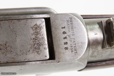 CIVIL WAR Antique U.S. BURNSIDE Percussion SADDLE RING CAVALRY CARBINE .54RHODE ISLAND Manufactured CAVALRY BREECH LOADER - Image 5 of 23
