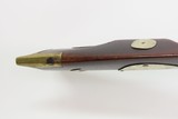 LANCASTER Antique LONG RIFLE 44 Caliber Percussion FRONTIER Settler PIONEER Half-Stock w/ Double Set Triggers, German Silver Décor - 18 of 25