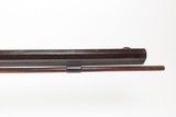 LANCASTER Antique LONG RIFLE 44 Caliber Percussion FRONTIER Settler PIONEER Half-Stock w/ Double Set Triggers, German Silver Décor - 3 of 25