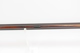 LANCASTER Antique LONG RIFLE 44 Caliber Percussion FRONTIER Settler PIONEER Half-Stock w/ Double Set Triggers, German Silver Décor - 9 of 25