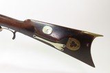 LANCASTER Antique LONG RIFLE 44 Caliber Percussion FRONTIER Settler PIONEER Half-Stock w/ Double Set Triggers, German Silver Décor - 24 of 25