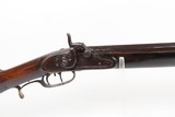 LANCASTER Antique LONG RIFLE 44 Caliber Percussion FRONTIER Settler PIONEER Half-Stock w/ Double Set Triggers, German Silver Décor - 6 of 25