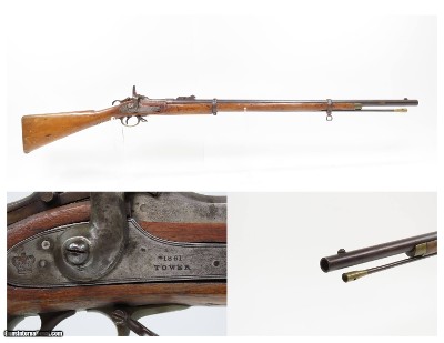 SCARCE POST-CIVIL WAR Antique ROBERTS CONVERSION TWO-BAND ENFIELD Rifle Invented by Union General Benjamin S. Roberts