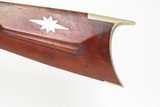 NORTHEASTERN US Antique SUPERPOSED Percussion DOUBLE RIFLE Both .36 Caliber With GERMAN SILVER INLAID STAR on Stock - 23 of 25