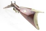 NORTHEASTERN US Antique SUPERPOSED Percussion DOUBLE RIFLE Both .36 Caliber With GERMAN SILVER INLAID STAR on Stock - 25 of 25