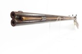 NORTHEASTERN US Antique SUPERPOSED Percussion DOUBLE RIFLE Both .36 Caliber With GERMAN SILVER INLAID STAR on Stock - 24 of 25