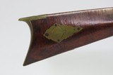 Mid-1800s Antique AMERICAN Half Stock Percussion HOMESTEAD/HUNTING RifleGame Getting Rifle w/ Indian/Native THEMED CARVINGS - 8 of 25