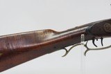 Mid-1800s Antique AMERICAN Half Stock Percussion HOMESTEAD/HUNTING RifleGame Getting Rifle w/ Indian/Native THEMED CARVINGS - 7 of 25