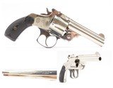 SMITH & WESSON .38 DOUBLE ACTION Top Break SELF DEFENSE Revolver C&R NICKEL Turn of the Century DA CONCEAL & CARRY Handgun - 1 of 15