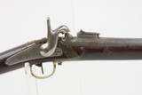 Antique CIVIL WAR European PERCUSSION Half Stock Military RIFLED Carbine
Back Action Carbine with BAYONET LUG - 5 of 22