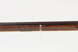 SOUTHERN Antique FLINTLOCK Early 1800s Full-Stock HOMESTEAD .42 Long RifleKentucky Style AMERICAN PIONEER Long Rifle with PATCHBOX - 25 of 25