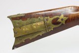 SOUTHERN Antique FLINTLOCK Early 1800s Full-Stock HOMESTEAD .42 Long RifleKentucky Style AMERICAN PIONEER Long Rifle with PATCHBOX - 8 of 25