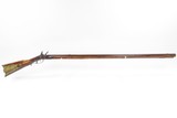 SOUTHERN Antique FLINTLOCK Early 1800s Full-Stock HOMESTEAD .42 Long RifleKentucky Style AMERICAN PIONEER Long Rifle with PATCHBOX - 2 of 25