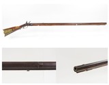 SOUTHERN Antique FLINTLOCK Early 1800s Full-Stock HOMESTEAD .42 Long RifleKentucky Style AMERICAN PIONEER Long Rifle with PATCHBOX - 1 of 25