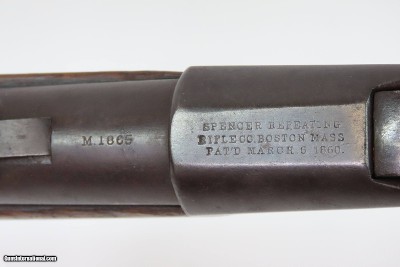 INDIAN WARS/FRONTIER Antique SPENCER M1865 Repeating SADDLE RING CARBINE1 of about 24,000 Post-Civil War Carbines Produced - Image 15 of 24