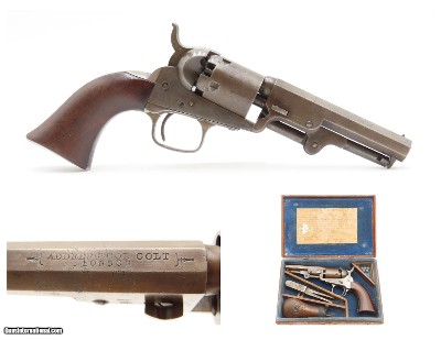 BRITISH OFFICER East Suffolk Regiment Antique COLT Model 1849 .31 Revolver
“Capt. J.S. Richardson 12th Regt”