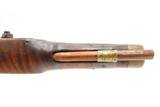 Antique AMERICAN Full-Stock KENTUCKY Style Percussion Pistol OCTAGON BARREL With Maple Stripe Stock Made Circa 1830-50s - 6 of 15
