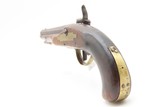 Antique AMERICAN Full-Stock KENTUCKY Style Percussion Pistol OCTAGON BARREL With Maple Stripe Stock Made Circa 1830-50s - 15 of 15