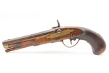 Antique AMERICAN Full-Stock KENTUCKY Style Percussion Pistol OCTAGON BARREL With Maple Stripe Stock Made Circa 1830-50s - 11 of 15