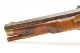 Antique AMERICAN Full-Stock KENTUCKY Style Percussion Pistol OCTAGON BARREL With Maple Stripe Stock Made Circa 1830-50s - 12 of 15