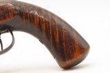 ENGRAVED Antique Mid-1800s PERCUSSION Self Defense Belt Pistol GOLCHER LOCK AMERICAN .45 Cal. Similar to the “Kentucky” Pistol - 15 of 17