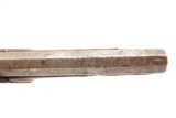ENGRAVED Antique Mid-1800s PERCUSSION Self Defense Belt Pistol GOLCHER LOCK AMERICAN .45 Cal. Similar to the “Kentucky” Pistol - 9 of 17