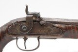 ENGRAVED Antique Mid-1800s PERCUSSION Self Defense Belt Pistol GOLCHER LOCK AMERICAN .45 Cal. Similar to the “Kentucky” Pistol - 4 of 17