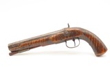 ENGRAVED Antique Mid-1800s PERCUSSION Self Defense Belt Pistol GOLCHER LOCK AMERICAN .45 Cal. Similar to the “Kentucky” Pistol - 12 of 17
